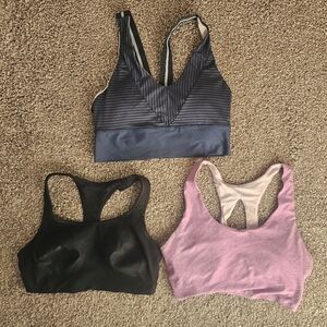 Set Of 3 Sports Bras Size M